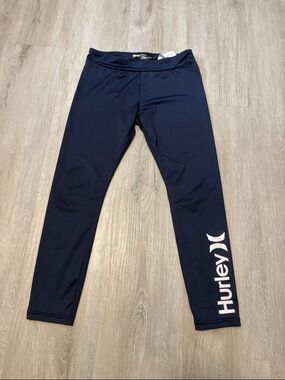Hurley Navy Blue Girls' Logo Leggings